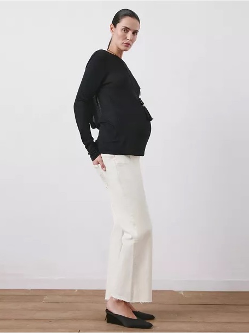 NWOT $90 Mango Over The Bump Maternity Denim
